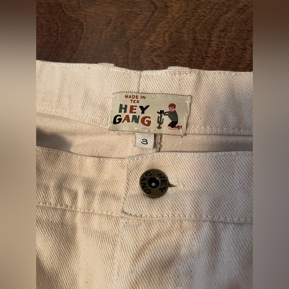Hey Gang knee patch pants natural - Picture 3 of 9